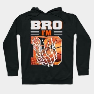 10th Birthday Boy Bro I'm 10 Year Old Basketball Hoodie